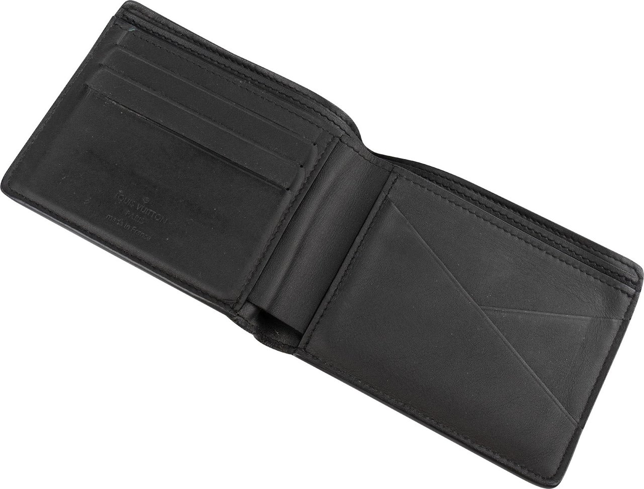 Louis Vuitton Monogram Shadow Leather Multiple Wallet Zwart