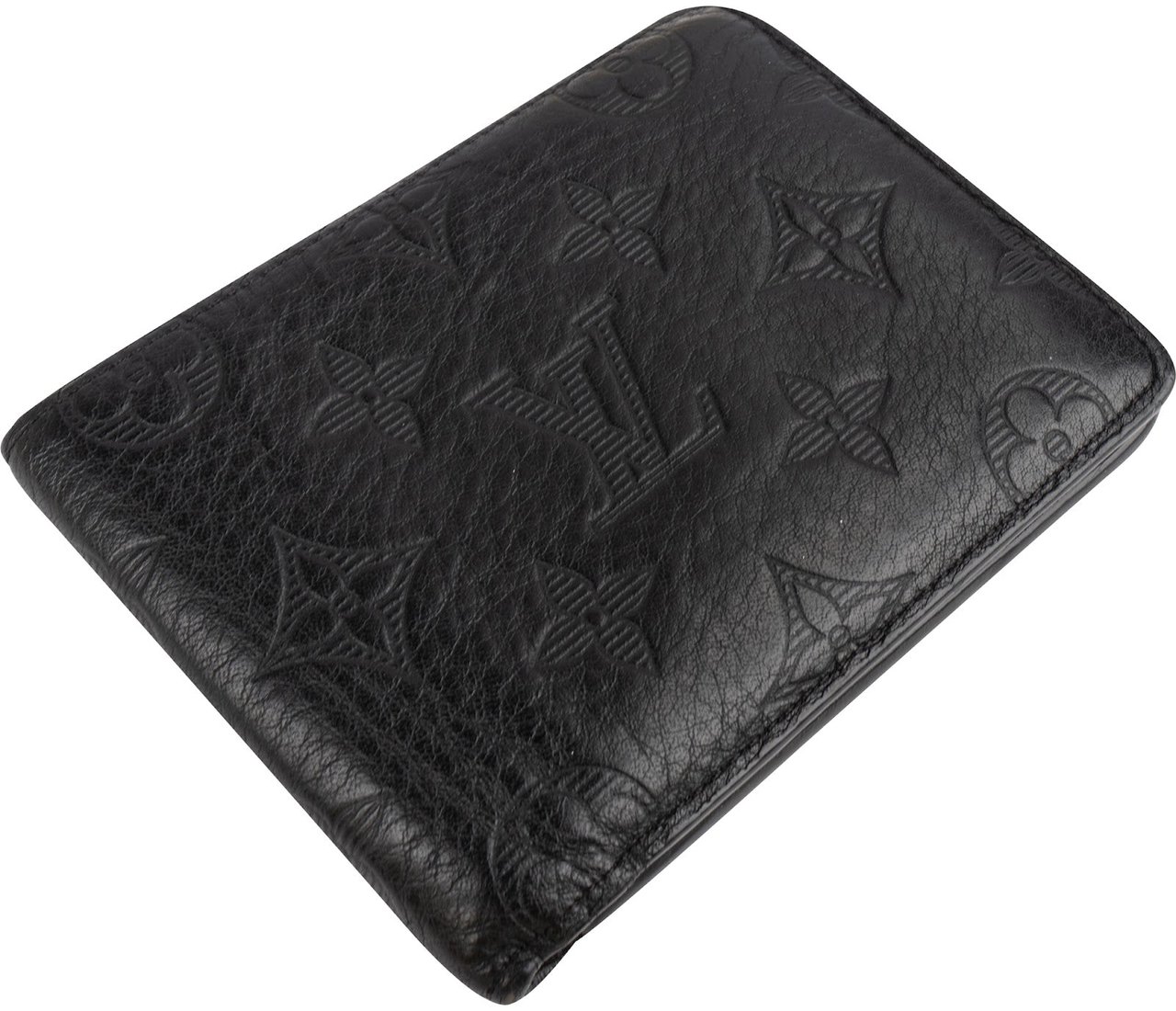 Louis Vuitton Monogram Shadow Leather Multiple Wallet Zwart