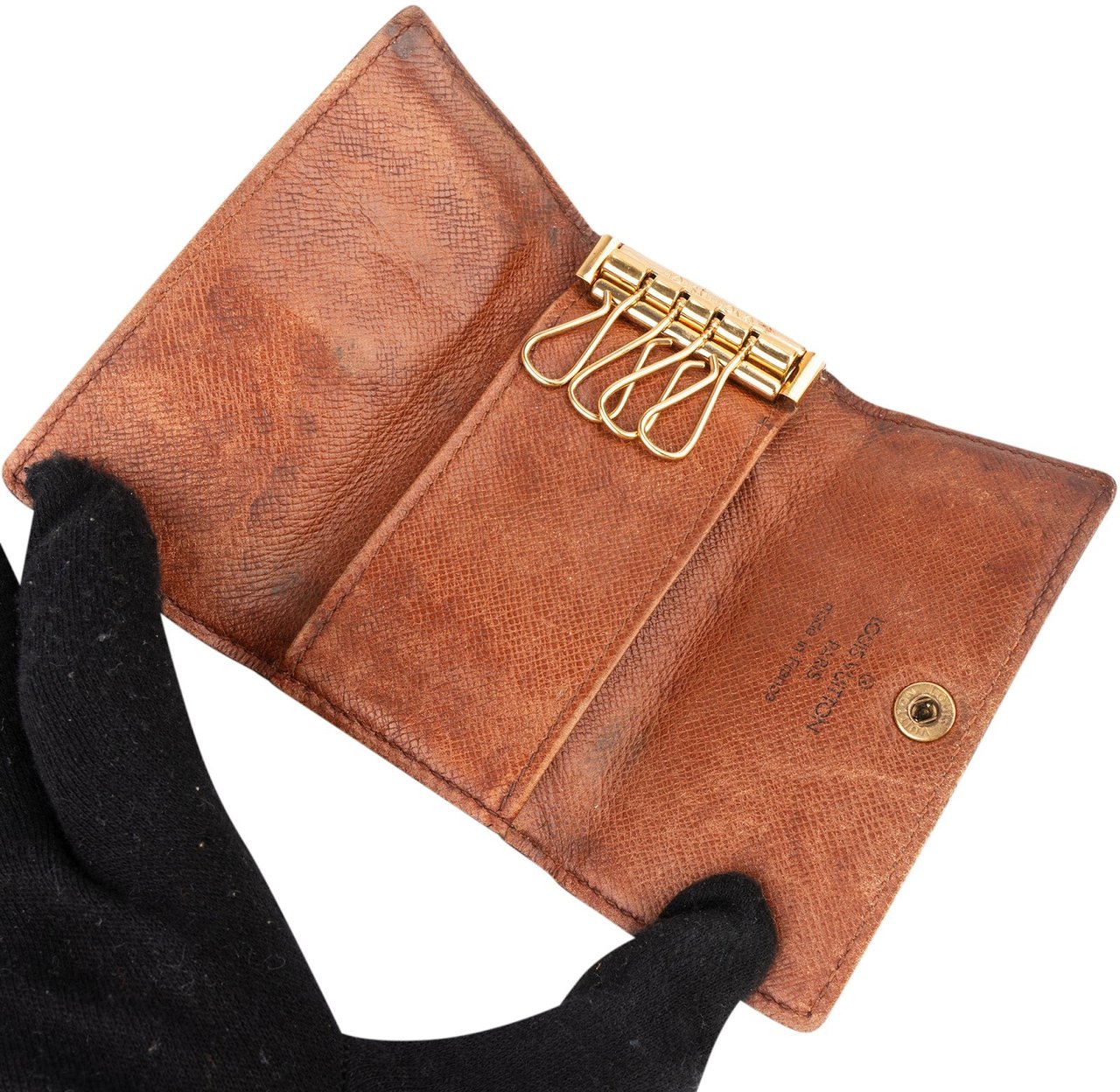 Louis Vuitton Louis Vuitton Monogram Canvas Key Holder Bruin