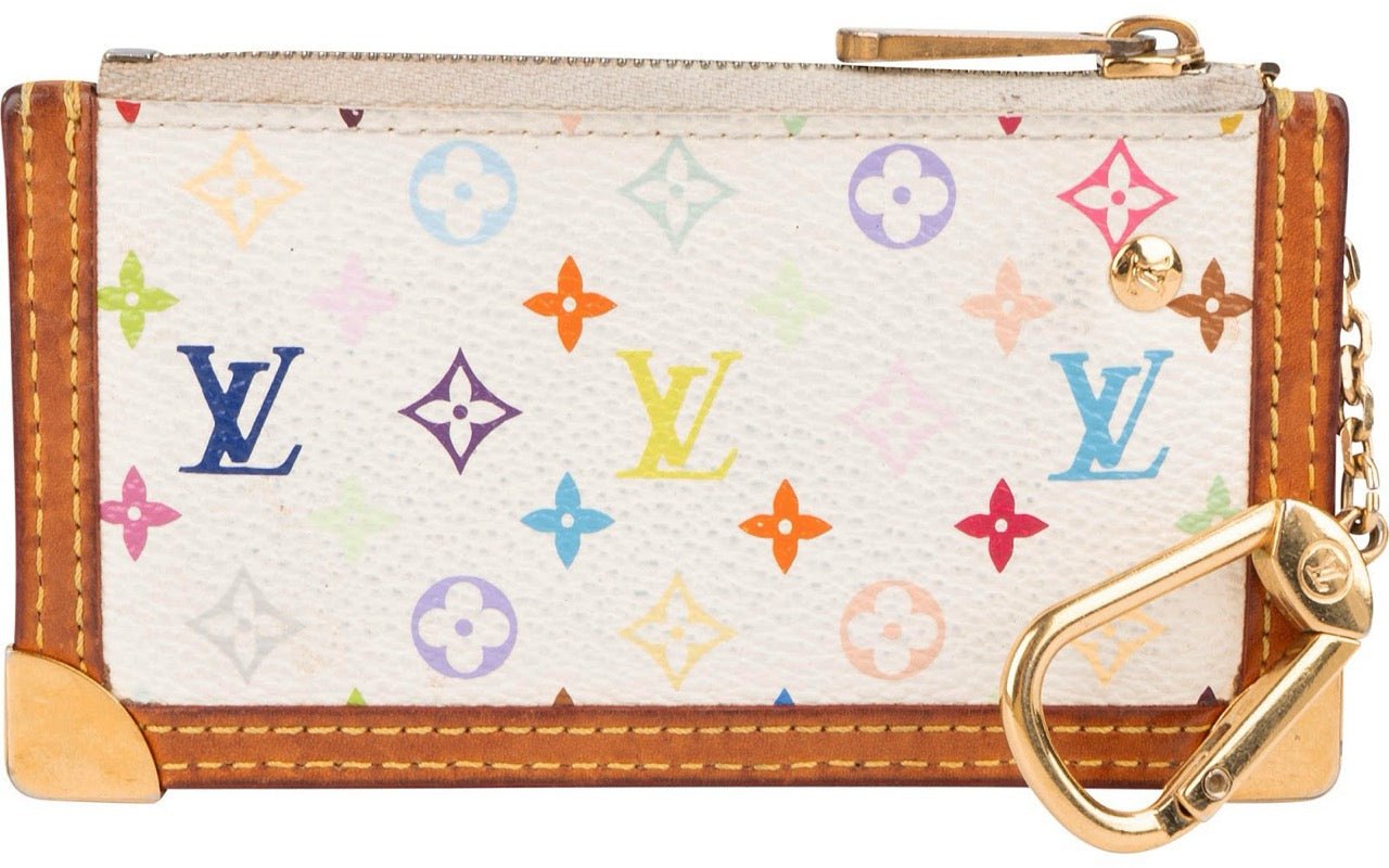 Louis Vuitton Louis Vuitton Monogram Murakami Multicolor Pochette Cles Key Pouch Wit
