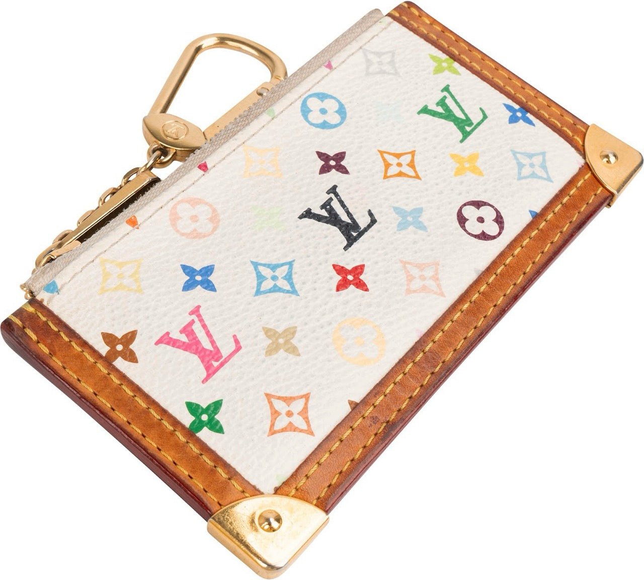 Louis Vuitton Louis Vuitton Monogram Murakami Multicolor Pochette Cles Key Pouch Wit