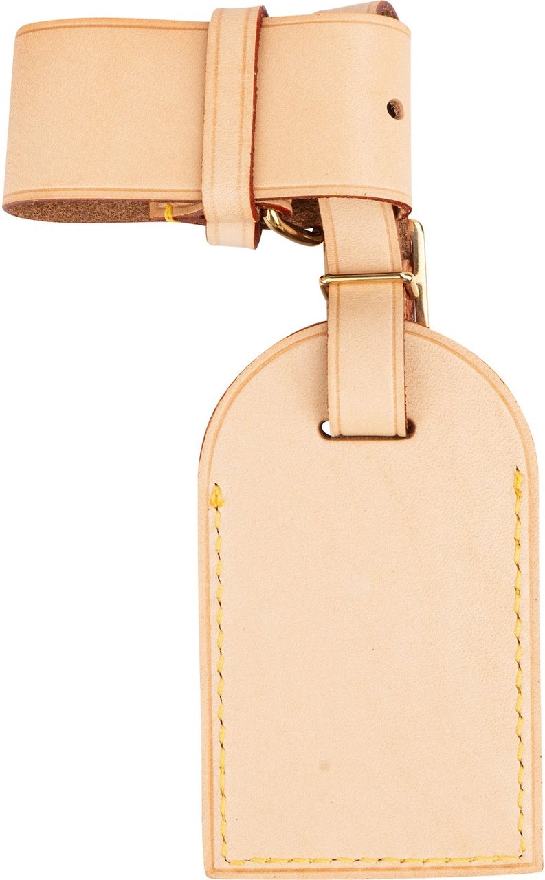 Louis Vuitton Vachetta Leather Luggage Tag Travel Set Beige