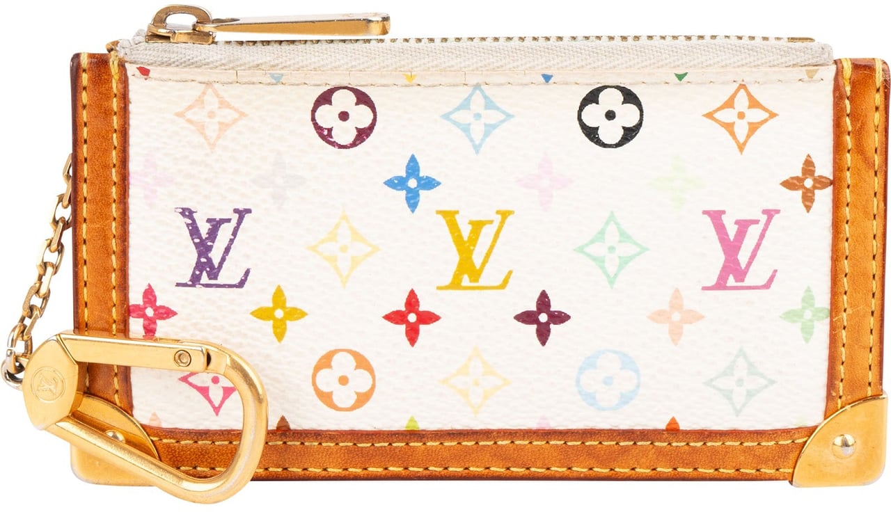 Louis Vuitton Louis Vuitton Monogram Murakami Multicolor Pochette Cles Key Pouch Wit