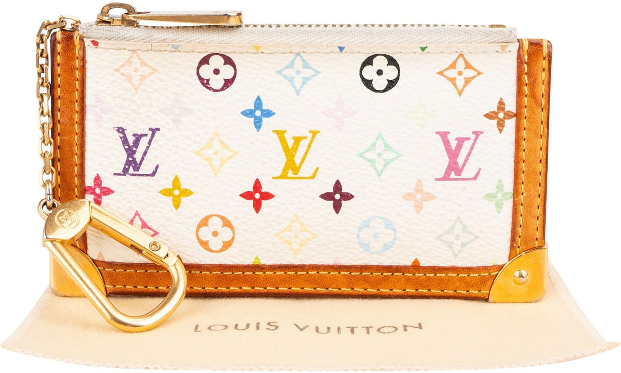 Louis Vuitton Louis Vuitton Monogram Murakami Multicolor Pochette Cles Key Pouch Wit