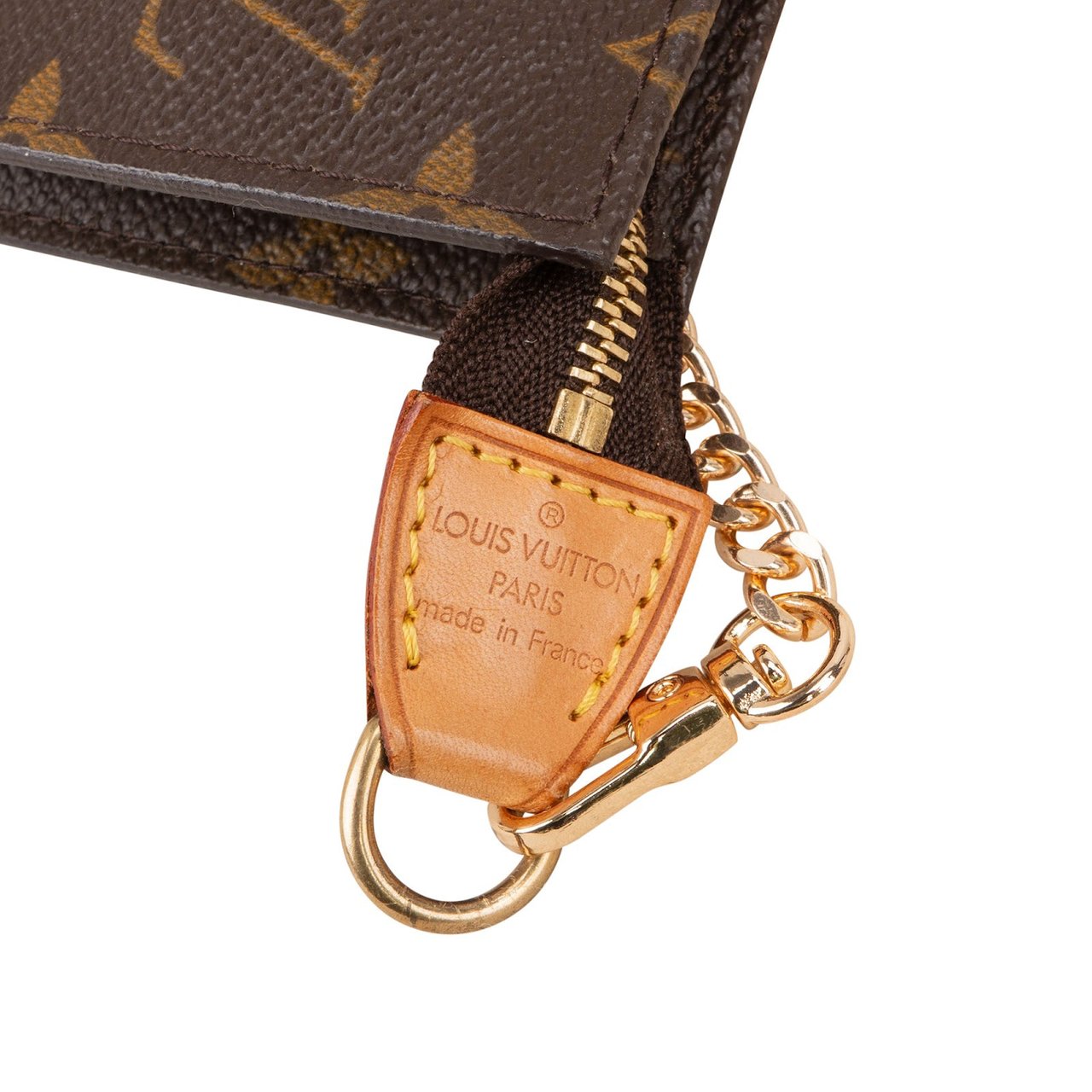 Louis Vuitton Monogram Canvas Bucket Pochette Accessoires Shoulder Bag Bruin