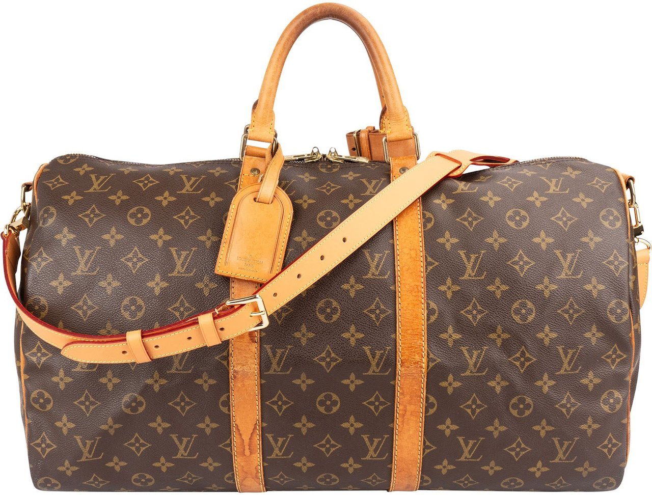 Louis Vuitton Louis Vuitton Monogram Canvas Keepall 50 Bandoulière Travel Bag Bruin