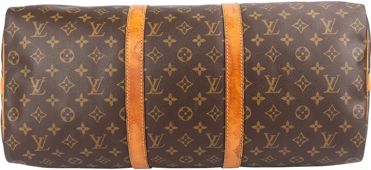 Louis Vuitton Louis Vuitton Monogram Canvas Keepall 50 Bandoulière Travel Bag Bruin
