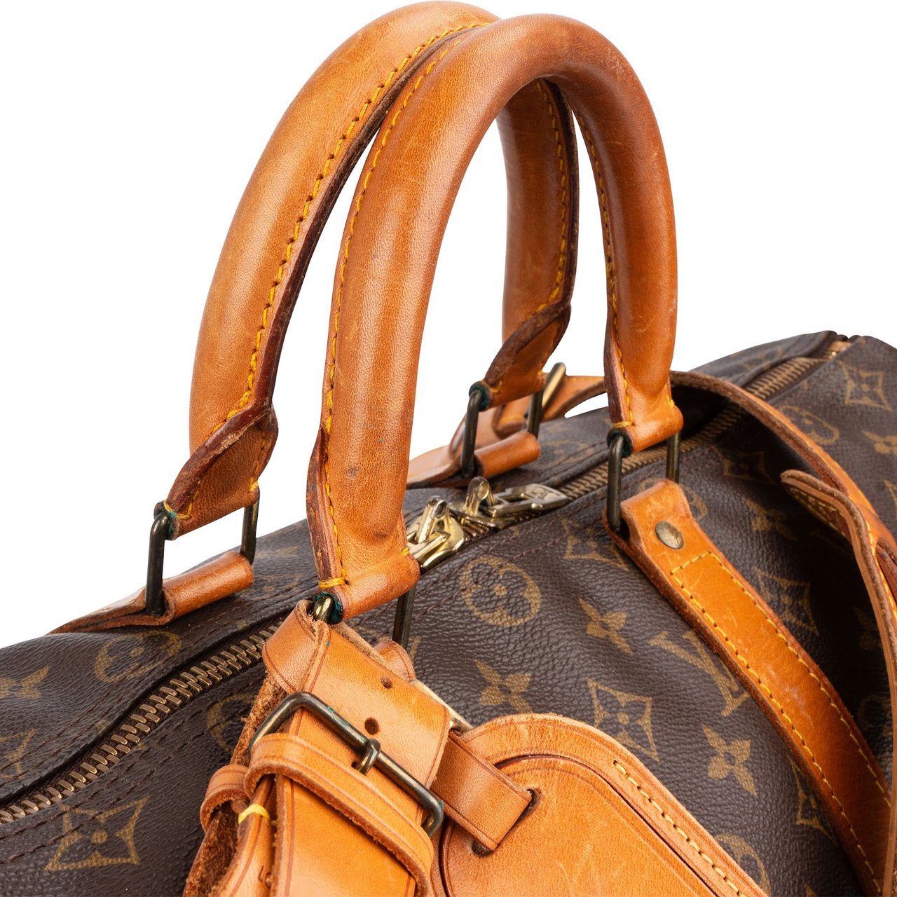 Louis Vuitton Louis Vuitton Monogram Canvas Keepall 45 Bandoulière Travel Bag Bruin