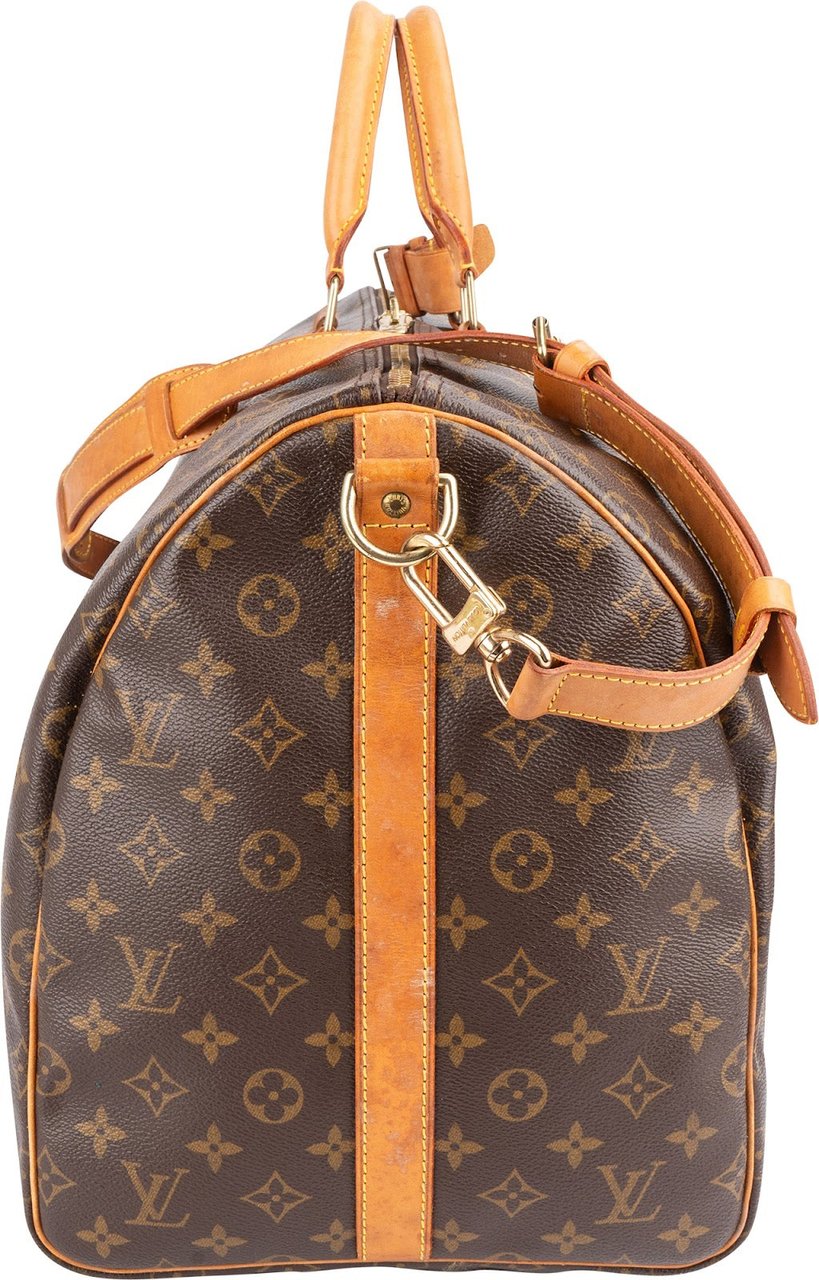 Louis Vuitton Louis Vuitton Monogram Canvas Keepall 55 Bandoulière Travel Bag Bruin