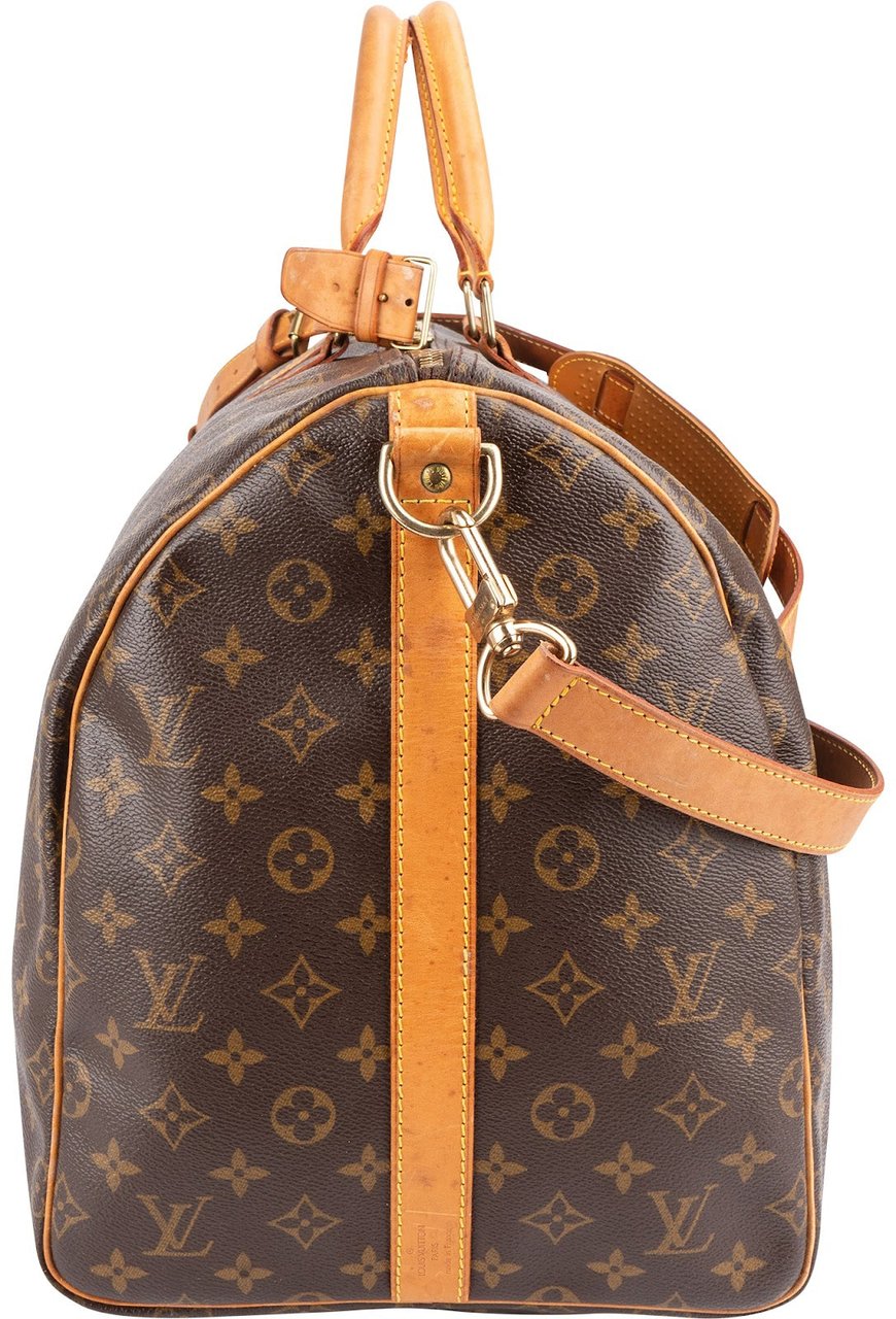 Louis Vuitton Louis Vuitton Monogram Canvas Keepall 55 Bandoulière Travel Bag Bruin