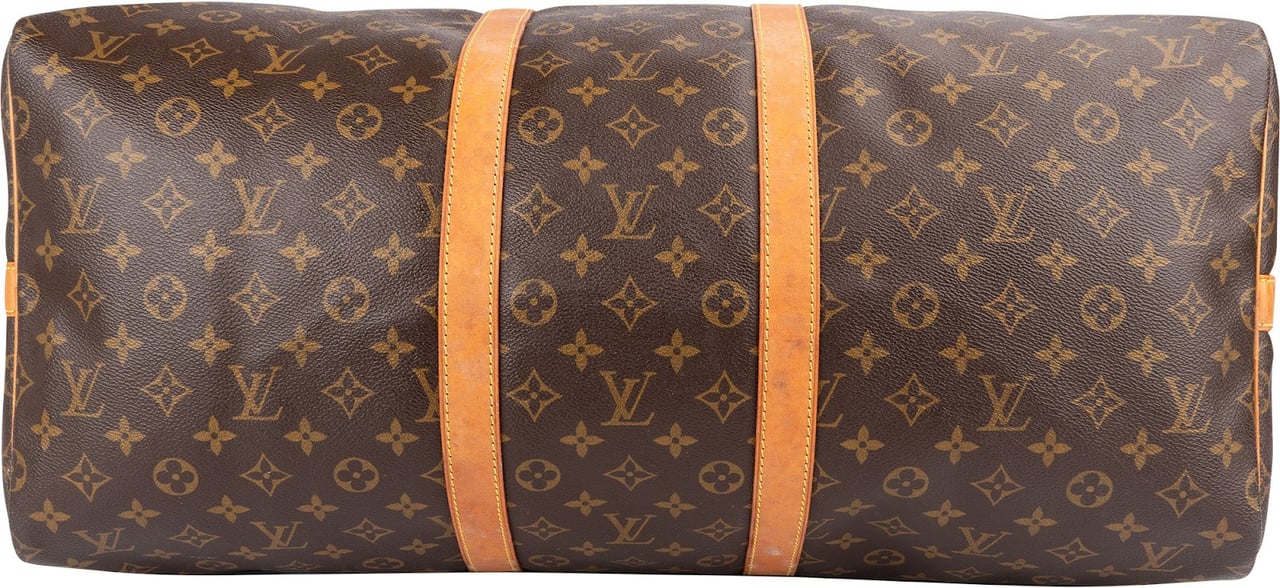 Louis Vuitton Louis Vuitton Monogram Canvas Keepall 55 Bandoulière Travel Bag Bruin