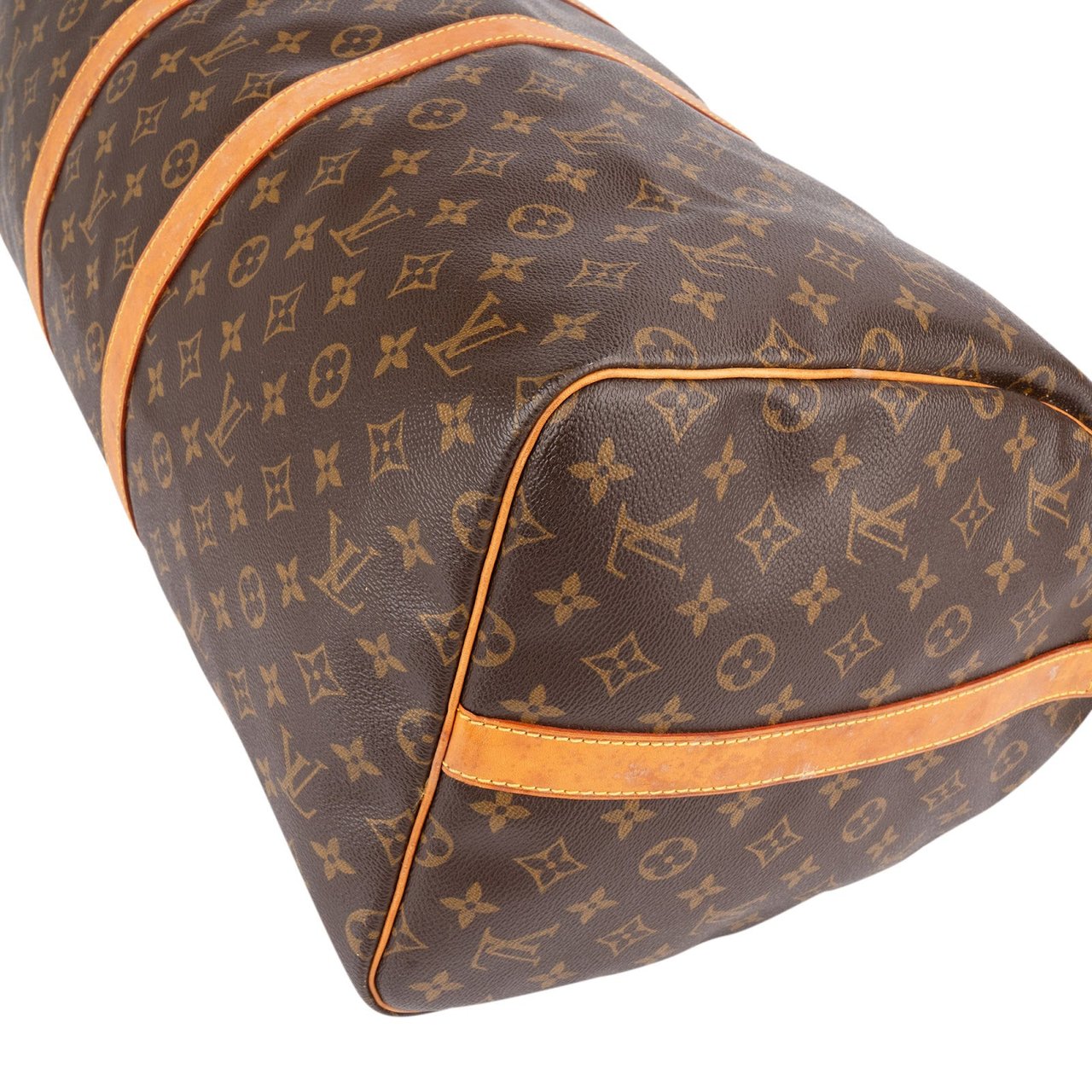 Louis Vuitton Louis Vuitton Monogram Canvas Keepall 55 Bandoulière Travel Bag Bruin
