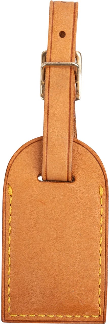 Louis Vuitton Vachetta Leather Luggage Tag Bruin