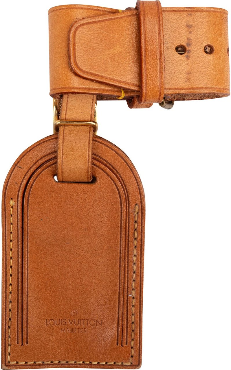 Louis Vuitton Vachetta Leather Luggage Tag Set Bruin