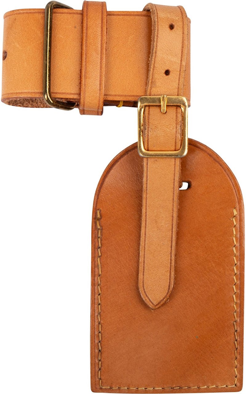 Louis Vuitton Vachetta Leather Luggage Tag Set Bruin