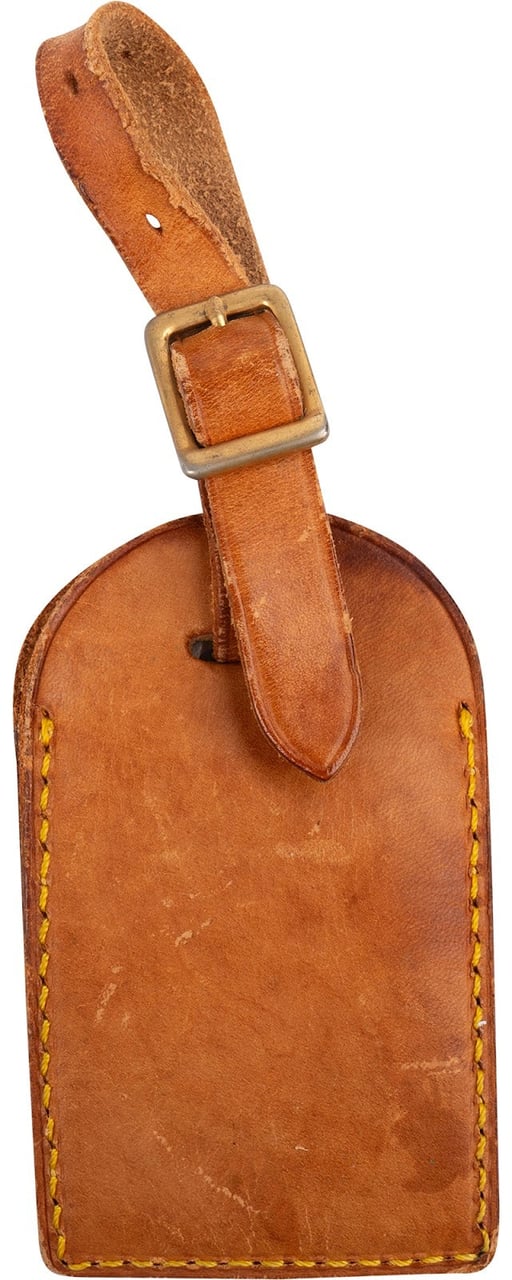 Louis Vuitton Vachetta Leather Luggage Tag Bruin