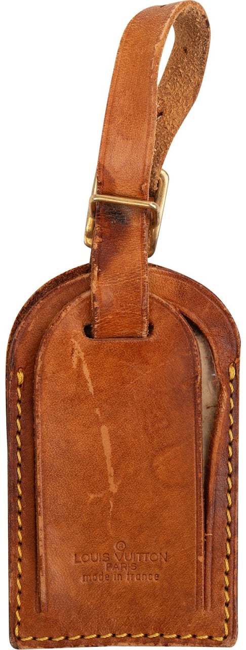 Louis Vuitton Vachetta Leather Luggage Tag Bruin