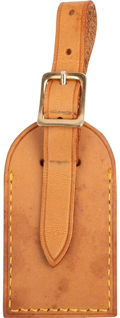 Louis Vuitton Vachetta Leather Luggage Tag Neutraal
