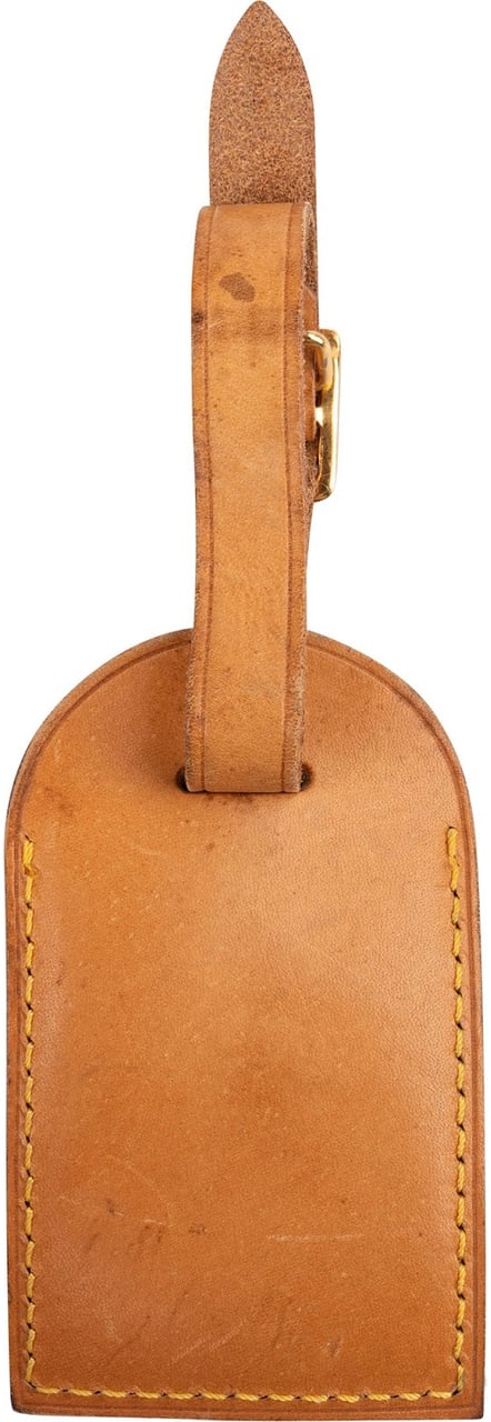 Louis Vuitton Vachetta Leather Luggage Tag Bruin