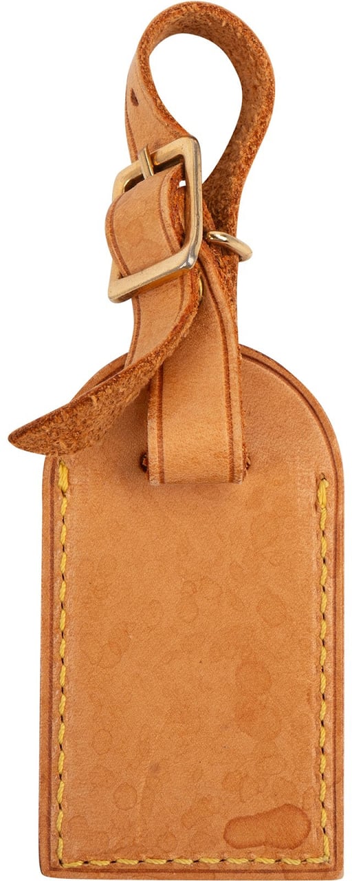 Louis Vuitton Vachetta Leather Luggage Tag Bruin