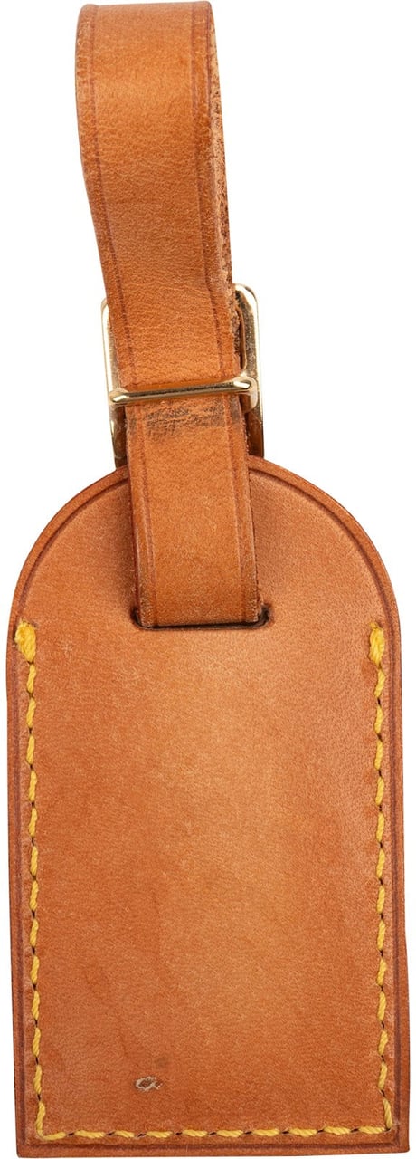 Louis Vuitton Vachetta Leather Luggage Tag Bruin