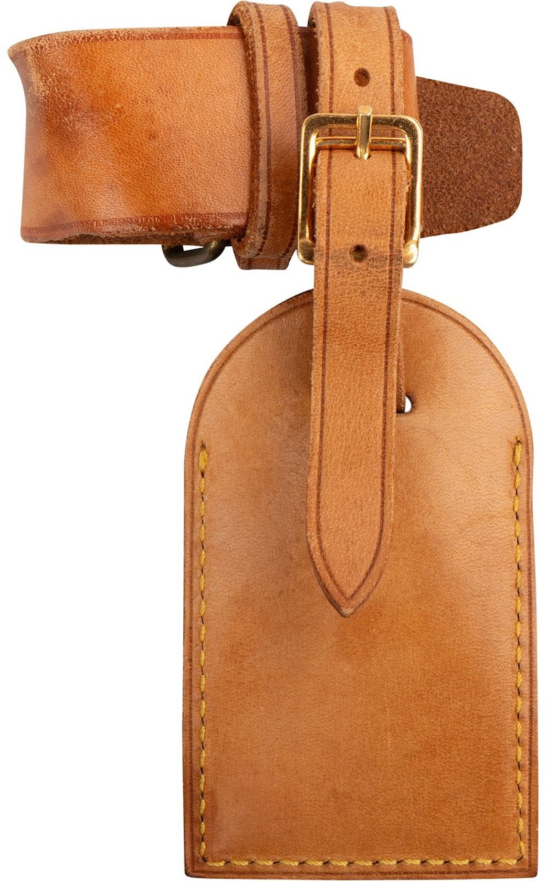 Louis Vuitton Vachetta Leather Luggage Tag Set Bruin