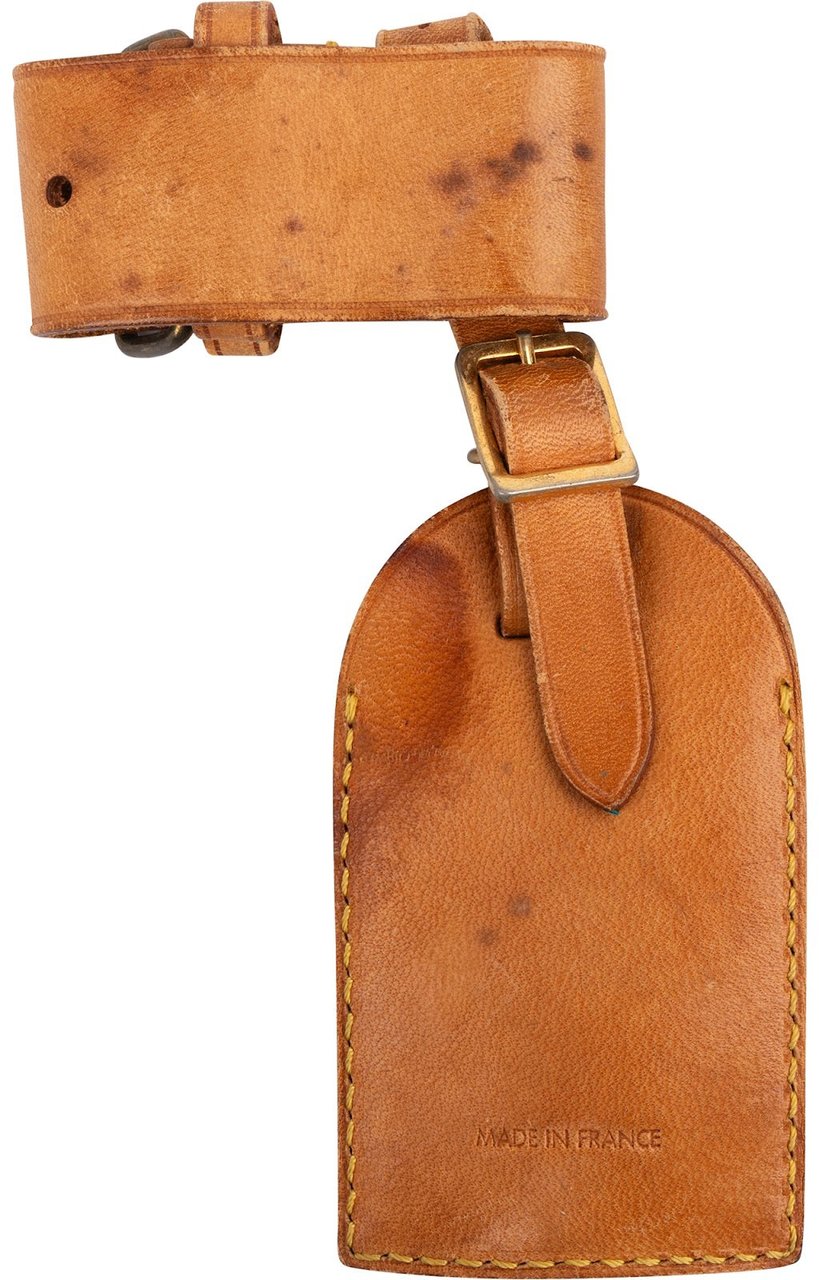 Louis Vuitton Vachetta Leather Luggage Tag Set Bruin