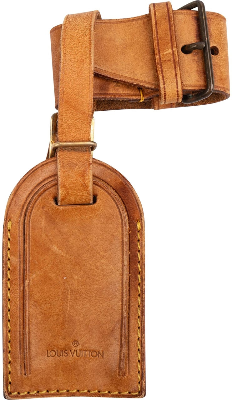 Louis Vuitton Vachetta Leather Luggage Tag Set Bruin
