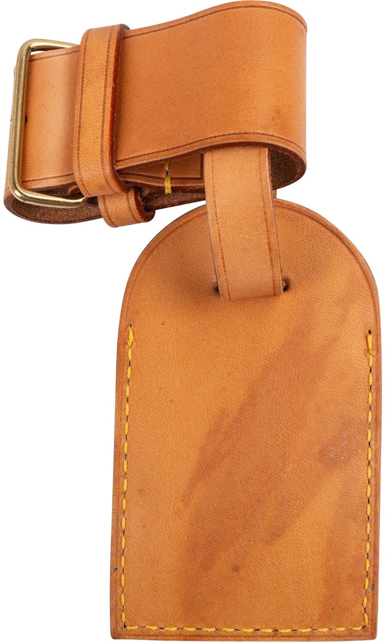 Louis Vuitton Vachetta Leather Luggage Tag Set (M.I) Bruin