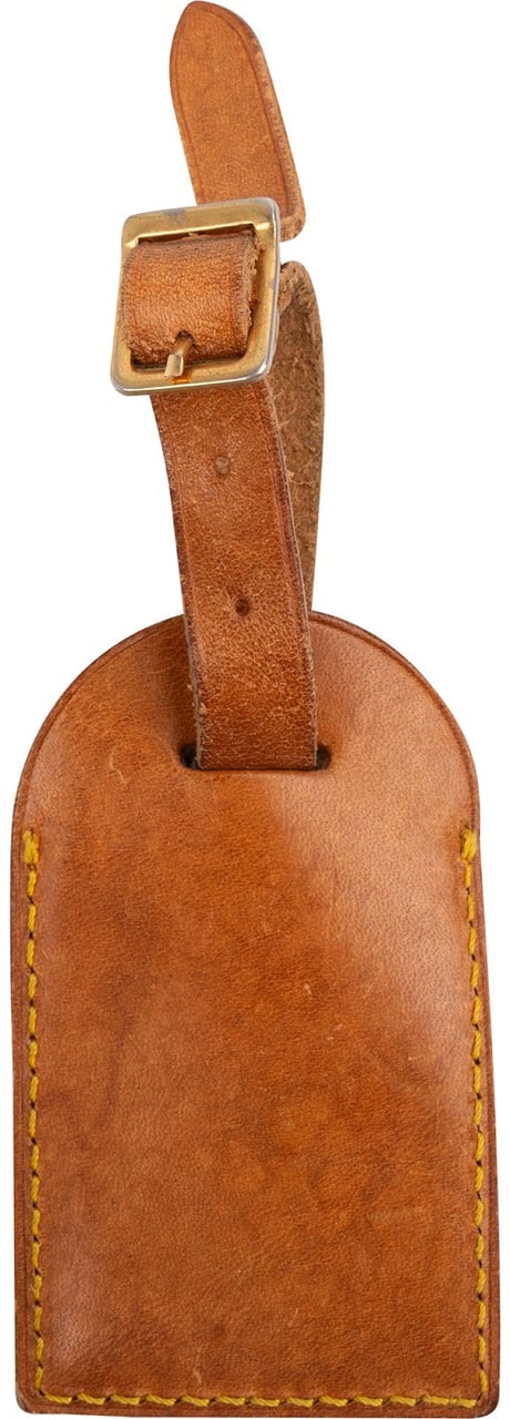 Louis Vuitton Vachetta Leather Luggage Tag Bruin