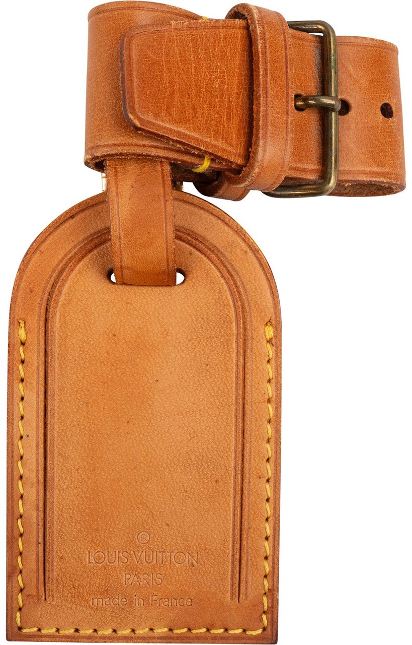 Louis Vuitton Vachetta Leather Luggage Tag Set Bruin