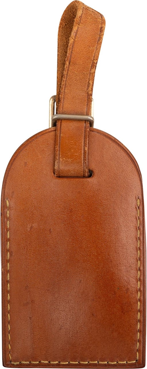 Louis Vuitton Vachetta Leather Luggage Tag Bruin