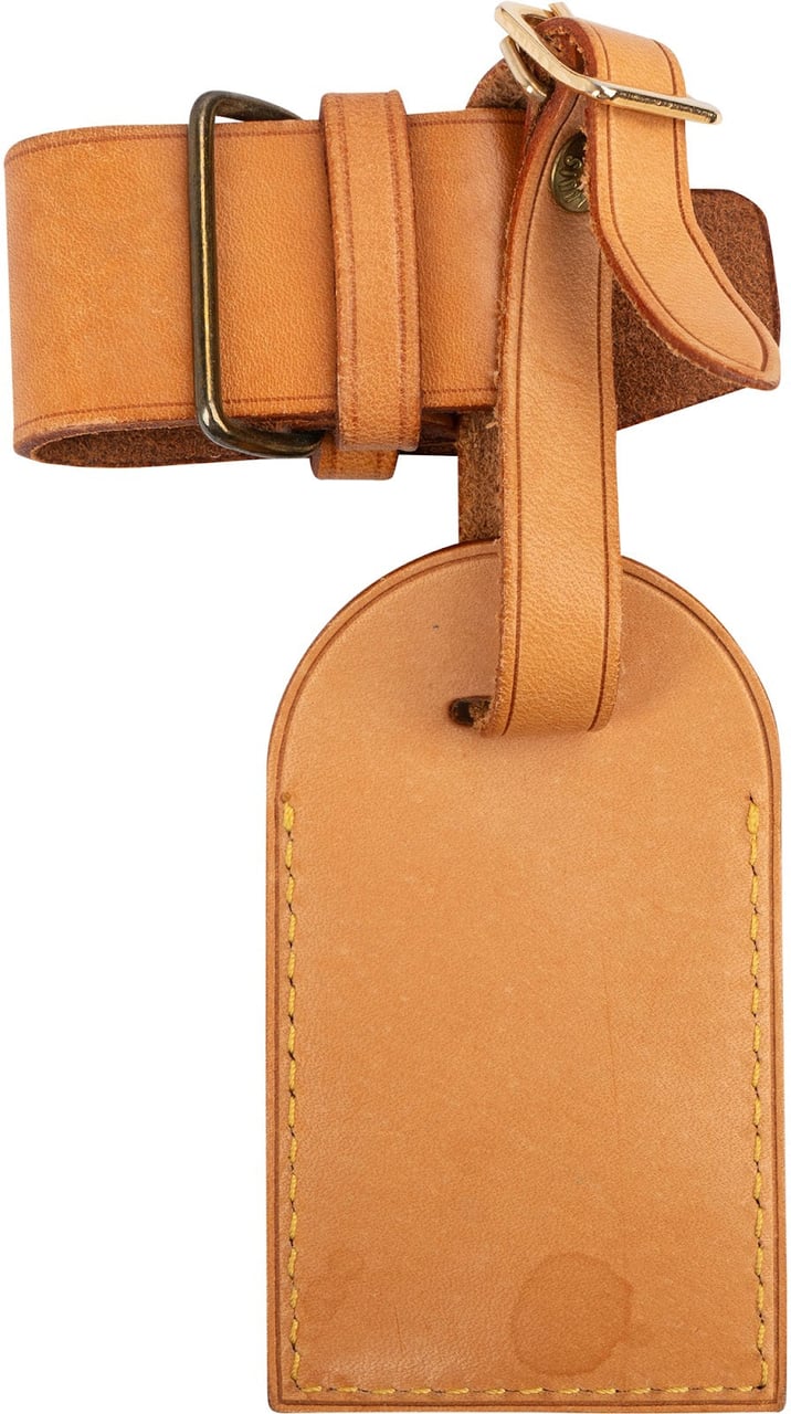Louis Vuitton Vachetta Leather Luggage Tag Set Bruin