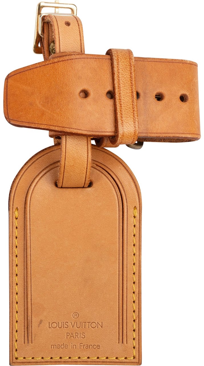 Louis Vuitton Vachetta Leather Luggage Tag Set Bruin
