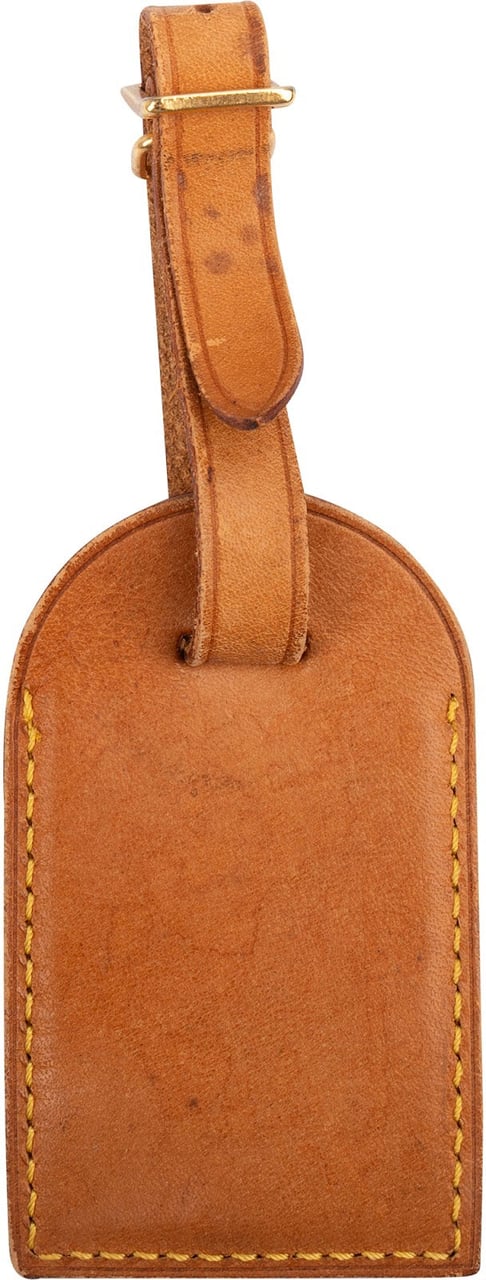 Louis Vuitton Vachetta Leather Luggage Tag Bruin