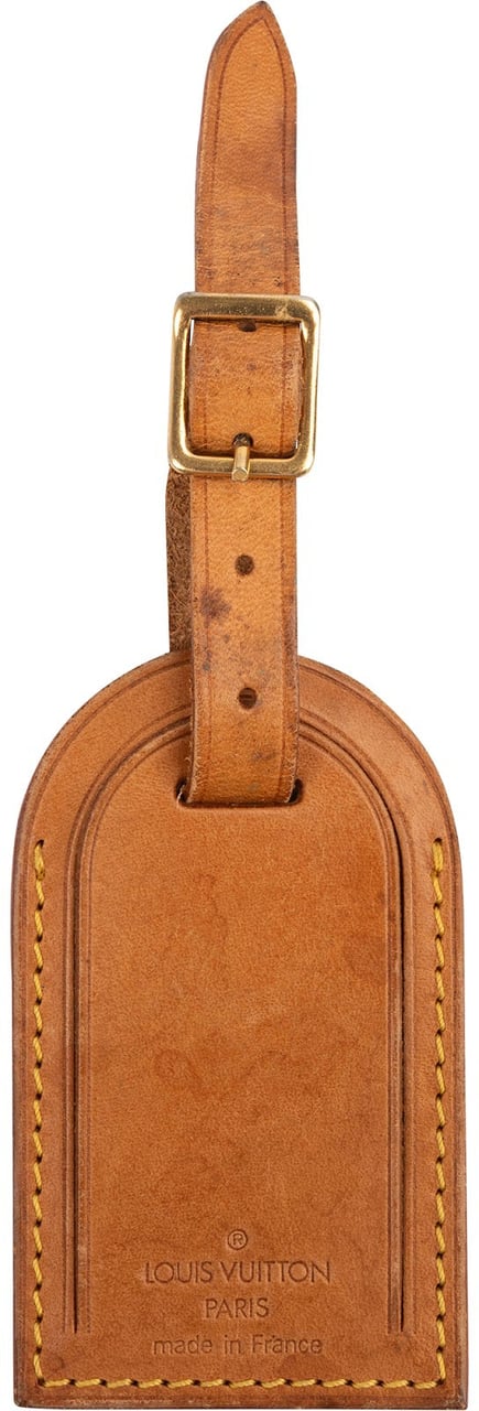 Louis Vuitton Louis Vuitton Vachetta Leather Luggage Tag Bruin