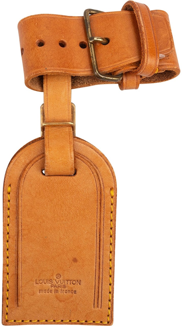 Louis Vuitton Louis Vuitton Vachetta Leather Luggage Tag Set Bruin