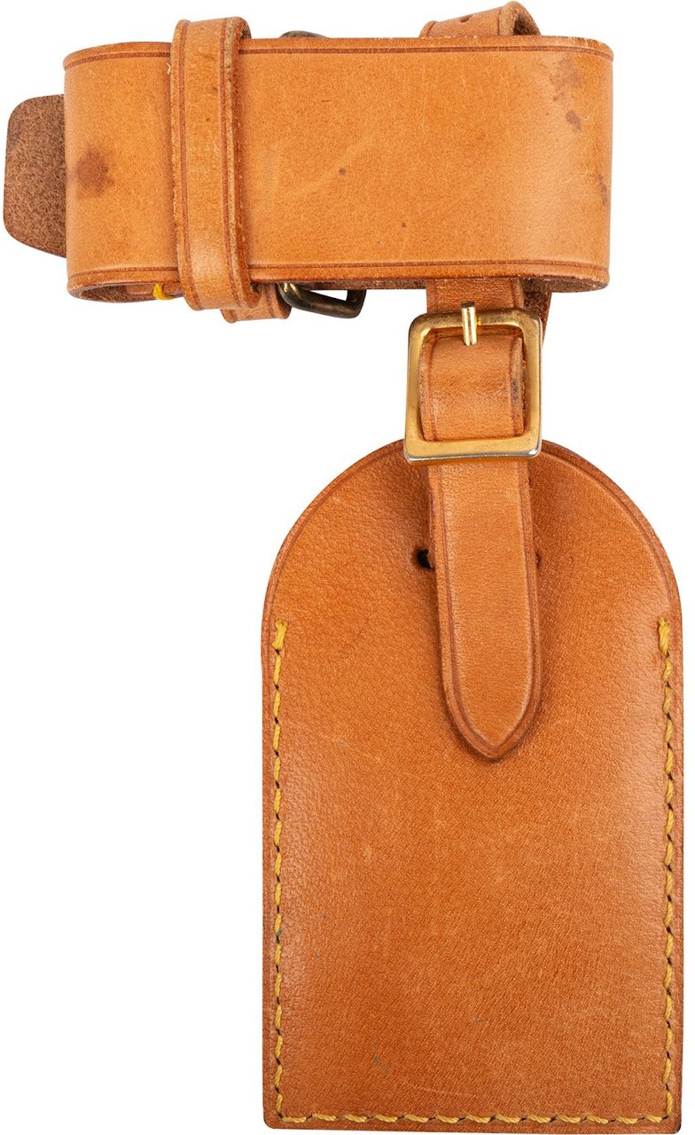 Louis Vuitton Vachetta Leather Luggage Tag Set Bruin