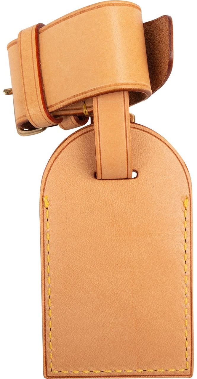 Louis Vuitton Vachetta Leather Luggage Tag Set Beige