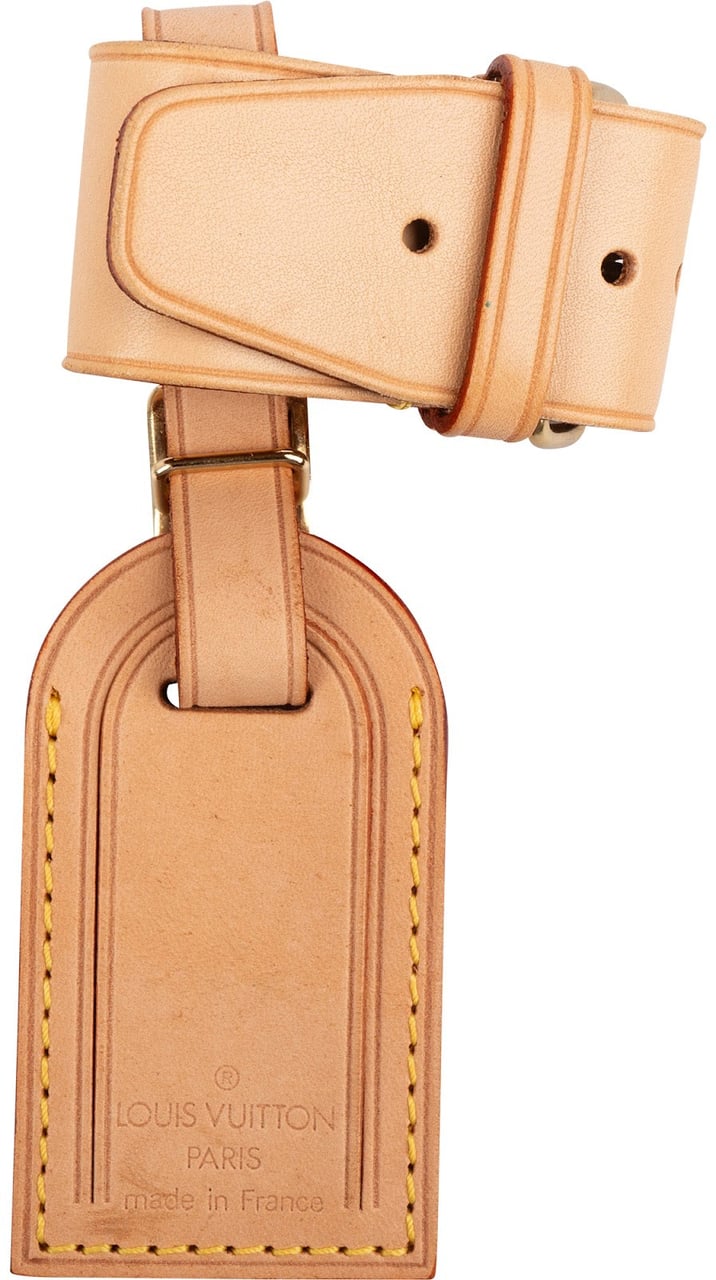 Louis Vuitton Vachetta Leather Luggage Tag Set Beige