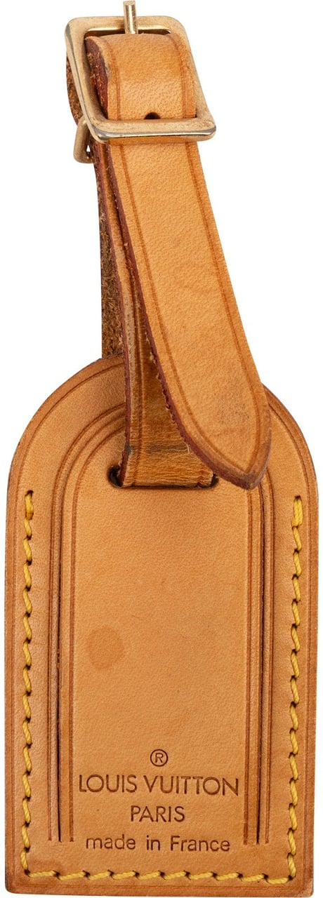 Louis Vuitton Vachetta Leather Luggage Tag Neutraal