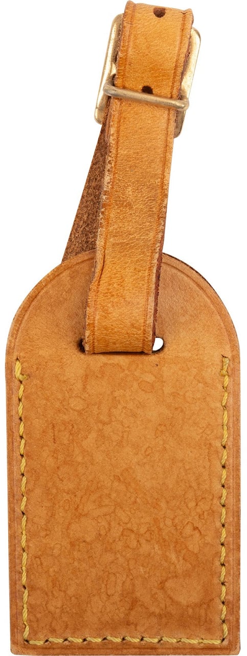 Louis Vuitton Vachetta Leather Luggage Tag Neutraal