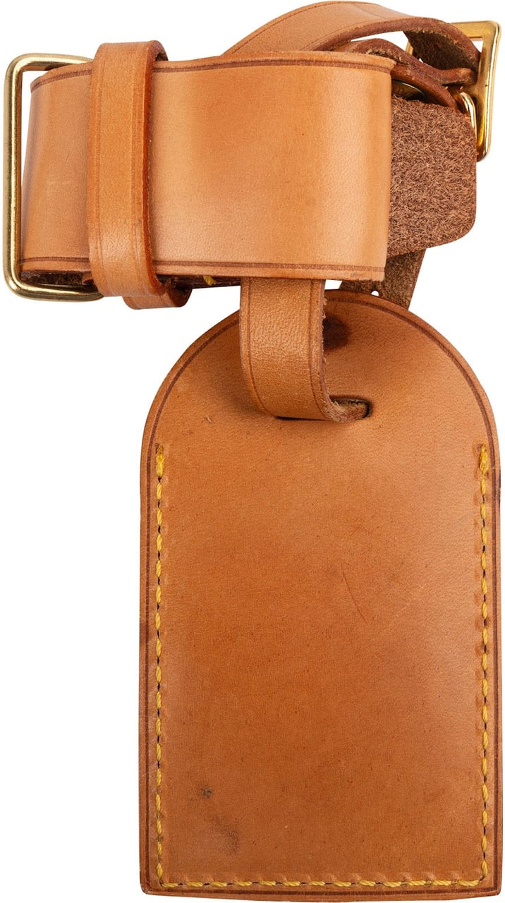 Louis Vuitton Vachetta Leather Luggage Tag Set Bruin