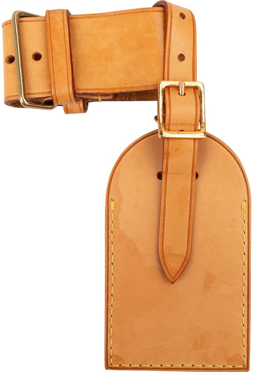 Louis Vuitton Vachetta Leather Luggage Tag Set Bruin