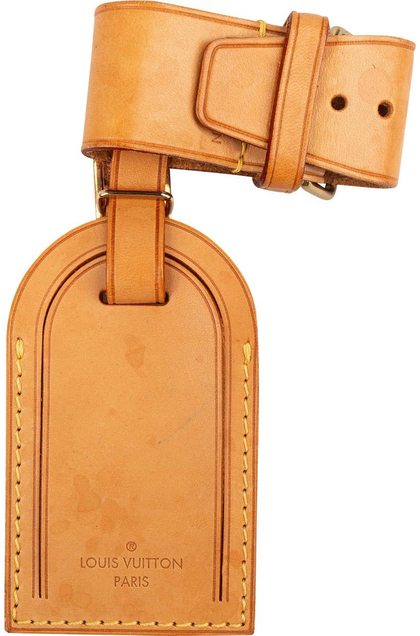 Louis Vuitton Vachetta Leather Luggage Tag Set Bruin