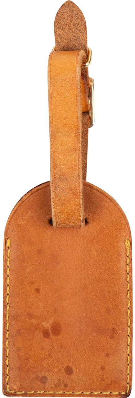Louis Vuitton Vachetta Leather Luggage Tag Bruin