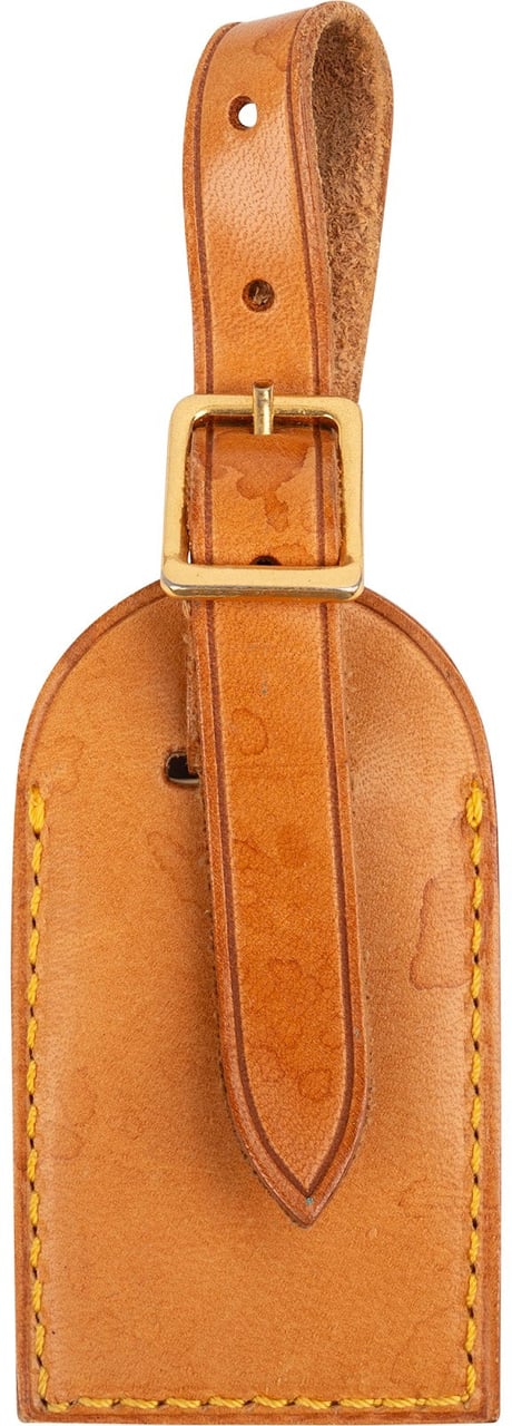 Louis Vuitton Vachetta Leather Luggage Tag Bruin