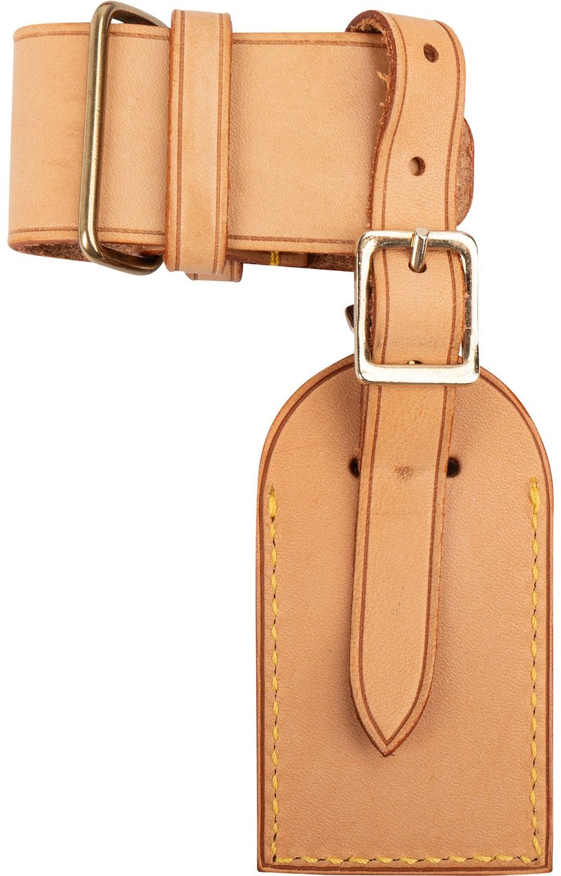 Louis Vuitton Vachetta Leather Luggage Tag Set Bruin