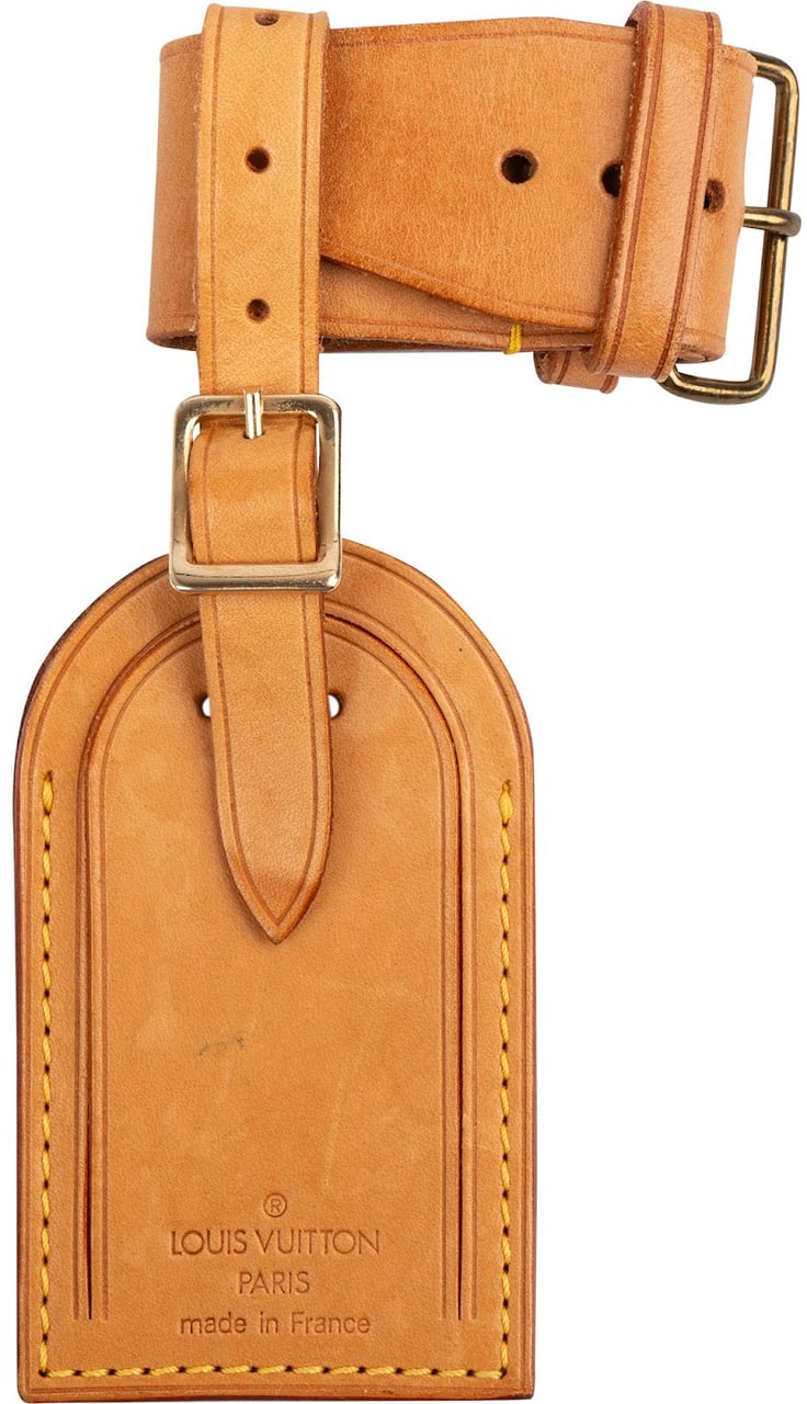 Louis Vuitton Vachetta Leather Luggage Tag Set Bruin