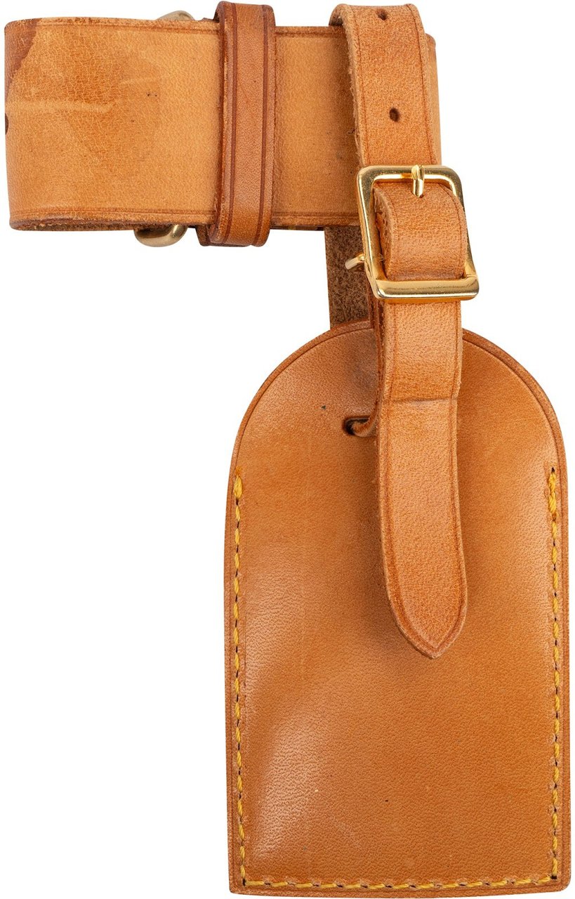 Louis Vuitton Vachetta Leather Luggage Tag Set Bruin